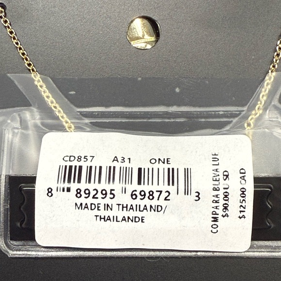 Coach Gold Padlock and Key Necklace - Picture 4 of 5